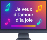 Pc ou tablette Chant en ligne